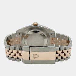 Pre Owned Rolex Datejust 126331 Automatic Mother Of Pearl,Diamond, Stainless Steel & 18K Rose Gold Men's Wristwatch 41mm