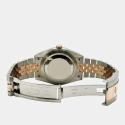 Pre Owned Rolex Datejust 126331 Automatic Mother Of Pearl,Diamond, Stainless Steel & 18K Rose Gold Men's Wristwatch 41mm