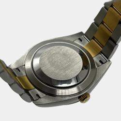 Pre Owned Rolex Datejust 126333 Automatic Champagne 18K Yellow Gold & Stainless Steel Men's Wristwatch 41mm