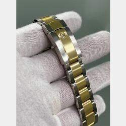 Pre Owned Rolex Datejust 126333 Automatic Champagne 18K Yellow Gold & Stainless Steel Men's Wristwatch 41mm