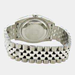 Pre Owned Rolex Datejust 116244 Automatic Rhodium Diamond Stainless Steel Men's Wristwatch 36 mm