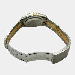 Pre Owned Rolex Datejust 16233 Automatic Champagne Stainless Steel 18K Yellow Gold Men's Wristwatch 36 mm