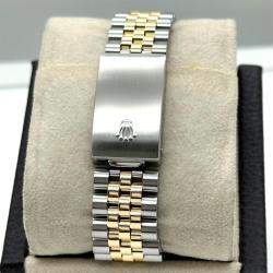 Pre Owned Rolex Datejust 16233 Automatic Champagne Stainless Steel 18K Yellow Gold Men's Wristwatch 36 mm