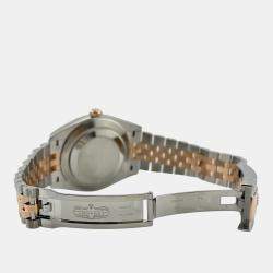 Pre Owned Rolex Datejust 126331 Automatic Chocolate Diamond 18K Rose Gold Stainless Steel Men's Wristwatch 41 mm