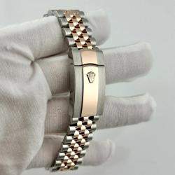 Pre Owned Rolex Datejust 126331 Automatic Chocolate Diamond 18K Rose Gold Stainless Steel Men's Wristwatch 41 mm