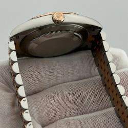 Pre Owned Rolex Datejust 126331 Automatic Slate Wimbledon 18K Rose Gold Stainless Steel Men's Wristwatch 41 mm