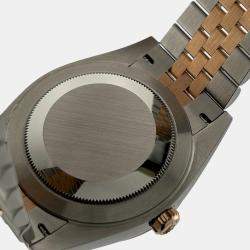 Pre Owned Rolex Datejust 126331 Automatic Slate Wimbledon 18K Rose Gold Stainless Steel Men's Wristwatch 41 mm