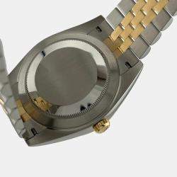 Pre Owned Rolex Datejust 126333 Automatic Champagne Diamond 18K Yellow Gold Stainless Steel Men's Wristwatch 41 mm