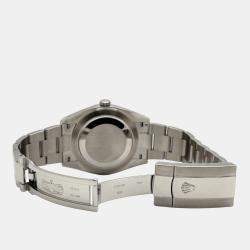 Pre Owned Rolex Datejust 126334 Automatic Mother of Pearl Diamond Stainless Steel 18K White Gold Men's Wristwatch 41 mm