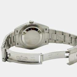 Pre Owned Rolex Datejust 126334 Automatic Slate Diamond Stainless Steel Men's Wristwatch 41 mm
