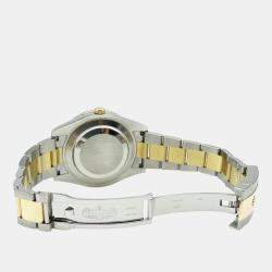 Pre Owned Rolex Datejust II 116333 Automatic Champagne 18K Yellow Gold Stainless Steel Men's Wristwatch 41 mm