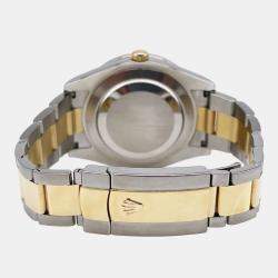 Pre Owned Rolex Datejust II 116333 Automatic Champagne 18K Yellow Gold Stainless Steel Men's Wristwatch 41 mm