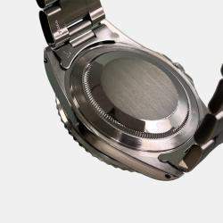 Pre Owned Rolex GMT Master Pepsi 16700 Automatic Black Stainless Steel Men's Wristwatch 40 mm