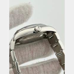 Pre Owned Rolex Oyster Perpetual 116000 Automatic Silver Stainless Steel Men's Wristwatch 36 mm