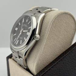Pre Owned Rolex Oyster Perpetual 124300 Automatic Black Stainless Steel Men's Wristwatch 41 mm