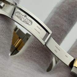 Pre Owned Rolex Datejust 126333 Automatic Black Diamond 18K Yellow Gold Stainless Steel Men's Wristwatch 41 mm