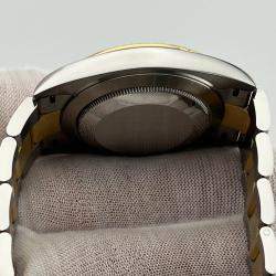 Pre Owned Rolex Datejust 126333 Automatic Black Diamond 18K Yellow Gold Stainless Steel Men's Wristwatch 41 mm