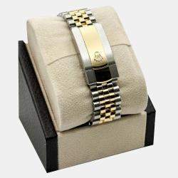 Pre Owned Rolex Datejust 126333 Automatic Champagne Diamond 18K Yellow Gold Stainless Steel Men's Wristwatch 41 mm