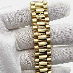 Pre Owned Rolex President Day-Date 18238 Automatic Champagne 18K Yellow Gold Men's Wristwatch 36 mm