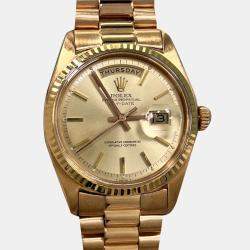 Pre Owned Rolex President Day-Date 1803 Automatic 18K Rose Gold Men's Wristwatch 36 mm