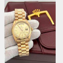 Pre Owned Rolex President Day-Date 1803 Automatic 18K Rose Gold Men's Wristwatch 36 mm