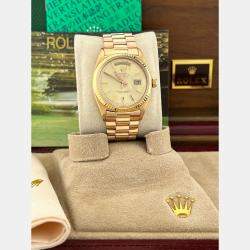 Pre Owned Rolex President Day-Date 1803 Automatic 18K Rose Gold Men's Wristwatch 36 mm
