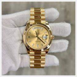 Pre Owned Rolex President Day-Date 228238 Automatic 18K Yellow Gold Men's Wristwatch 40 mm