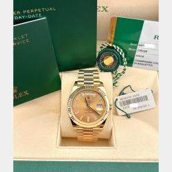 Pre Owned Rolex President Day-Date 228238 Automatic 18K Yellow Gold Men's Wristwatch 40 mm