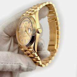 Pre Owned Rolex President Day-Date 228238 Automatic 18K Yellow Gold Men's Wristwatch 40 mm