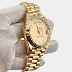 Pre Owned Rolex President Day-Date 228238 Automatic 18K Yellow Gold Men's Wristwatch 40 mm