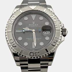 Pre Owned Rolex Yacht-Master 126622 Automatic Slate Rhodium Stainless Steel Men's Wristwatch 40 mm