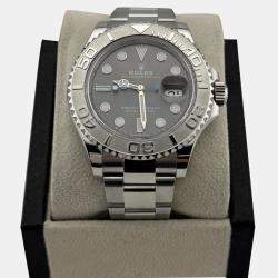 Pre Owned Rolex Yacht-Master 126622 Automatic Slate Rhodium Stainless Steel Men's Wristwatch 40 mm