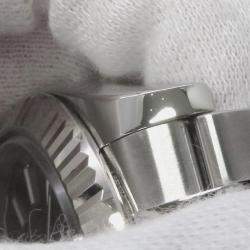 Pre Owned Rolex Datejust II 116334 Automatic Black 18k White Gold Stainless Steel Men's Wristwatch 41 mm