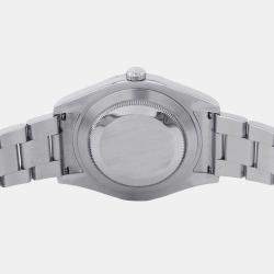 Pre Owned Rolex Datejust II 116334 Automatic Black 18k White Gold Stainless Steel Men's Wristwatch 41 mm