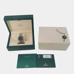 Pre Owned Rolex Datejust II 116334 Automatic Black 18k White Gold Stainless Steel Men's Wristwatch 41 mm