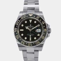 Pre Owned Rolex GMT-Master II 126710GRNR Automatic Black Stainless Steel Men's Wristwatch 40 mm