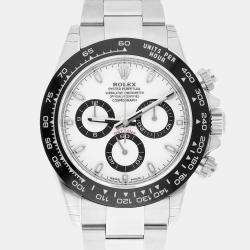 Pre Owned Rolex Cosmograph Daytona 116500LN-0001 Automatic White Stainless Steel Men's Watch 40 mm