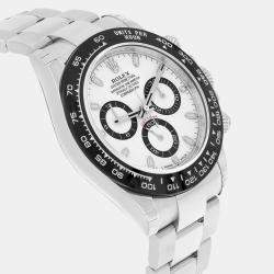 Pre Owned Rolex Cosmograph Daytona 116500LN-0001 Automatic White Stainless Steel Men's Watch 40 mm