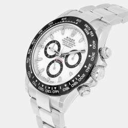Pre Owned Rolex Cosmograph Daytona 116500LN-0001 Automatic White Stainless Steel Men's Watch 40 mm
