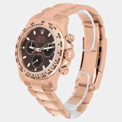 Pre Owned Rolex Cosmograph Daytona 116505-0013 Automatic brown 18k Rose Gold Men's Watch 40 mm