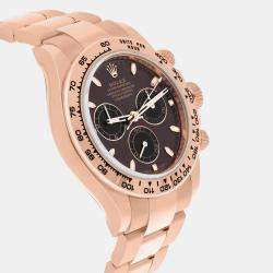 Pre Owned Rolex Cosmograph Daytona 116505-0013 Automatic brown 18k Rose Gold Men's Watch 40 mm