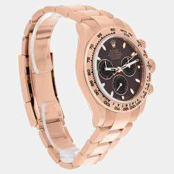 Pre Owned Rolex Cosmograph Daytona 116505-0013 Automatic brown 18k Rose Gold Men's Watch 40 mm