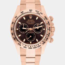 Pre Owned Rolex Cosmograph Daytona 116505-0013 Automatic brown 18k Rose Gold Men's Watch 40 mm