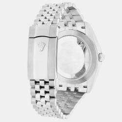 Pre Owned Rolex Datejust 126334-0016 Automatic Blue Oystersteel & 18k White Gold Men's Watch 41 mm