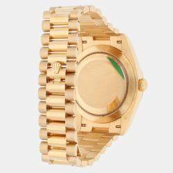 Pre Owned Rolex Day-Date 228238-0002 Automatic White 18k Yellow Gold Men's Watch 40 mm