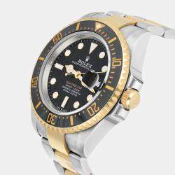 Pre Owned Rolex Sea-Dweller 126603 Automatic Black Oystersteel & 18k Yellow Gold Men's Watch 43 mm