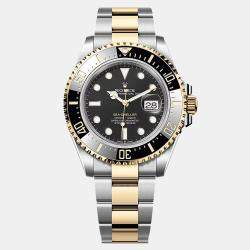 Pre Owned Rolex Sea-Dweller 126603 Automatic Black Oystersteel & 18k Yellow Gold Men's Watch 43 mm