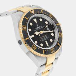 Pre Owned Rolex Sea-Dweller 126603 Automatic Black Oystersteel & 18k Yellow Gold Men's Watch 43 mm