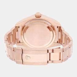 Pre Owned Rolex Sky-Dweller 326935 Automatic Gold 18k Everose Gold Men's Watch 42 mm