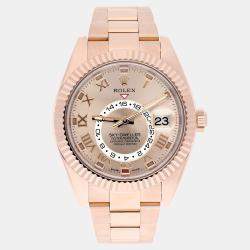 Pre Owned Rolex Sky-Dweller 326935 Automatic Gold 18k Everose Gold Men's Watch 42 mm
